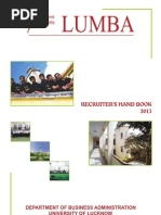 Download LUMBA Placement Brochure Batch 2011-2013  by Rudra Pratap Singh Sengar SN110551148 doc pdf