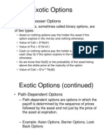 Exotic Options: - Digital and Chooser Options
