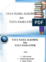 Tata Nama Alkohol Dan Eter - Kimia Presentation