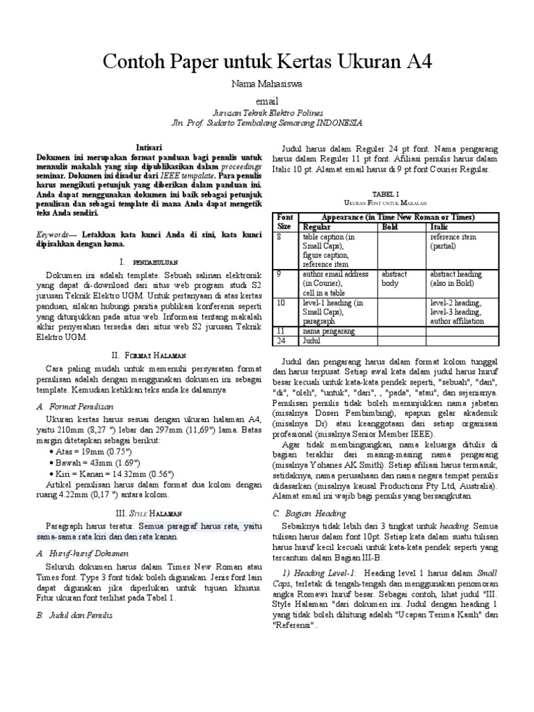 Format Penyusunan Makalah Sesuai Ieee Pdf