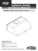 Download Ap238 Ps21 Ps23 Manual by Euro-Kitchen Inc SN11056367 doc pdf