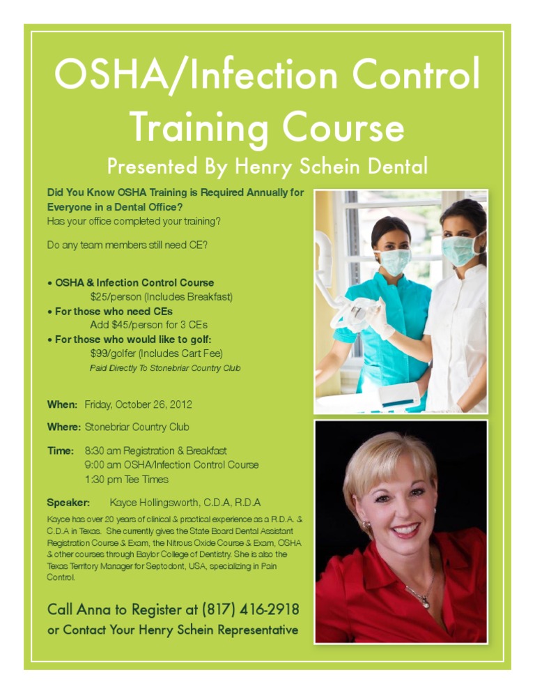OSHA Dental Training & CE Course | PDF