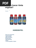 Download Cmo hacer tinta vegetal by Liam Shake SN110570191 doc pdf