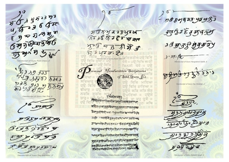 Hand Written Scriptures of Sikh Gurus | PDF | Punjab | Monotheistic ...
