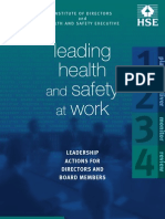 Leading Health Safety Work: and at