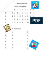 Lembaran Kerja - Mengenal Huruf Besar & Kecil