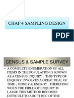 Chap 4 Sampling Design