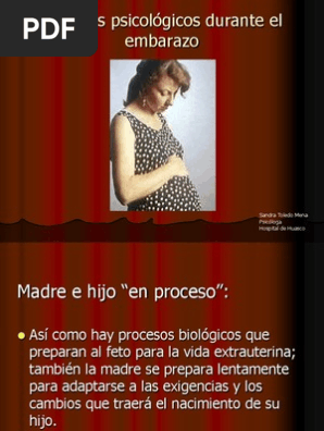 Cambios Psicológicos Durante El Embarazo Sandra Toledo Mena