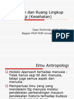 Pengertian Dan Ruang Lingkup Antropologi