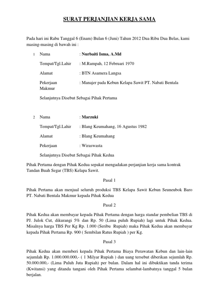 perusahaan pdf contoh mou KELAPA PERJANJIAN KERJA SAWIT SAMA 2012.docx SURAT perusahaan pdf contoh mou KELAPA PERJANJIAN KERJA SAWIT SAMA 2012.docx SURAT
