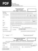 Formulir Pendaftaran Lomba Solo Vokal