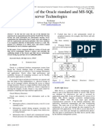 SWOT Analysis of The Oracle Standard and MS-SQL