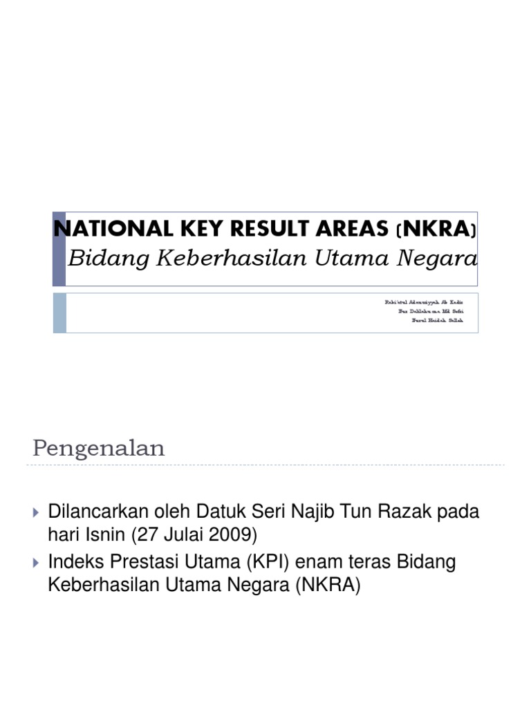 National Key Result Areas Nkra Pdf
