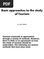 Approaches in The Study of Tourism