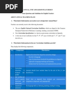 Planning Guidelines for Teachers 091712