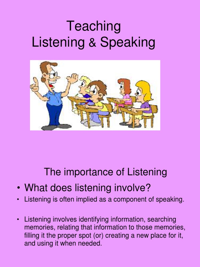 Teaching Listening Speaking | PDF | Speech | Conversation