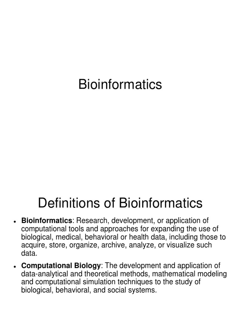 bioinformatics thesis pdf