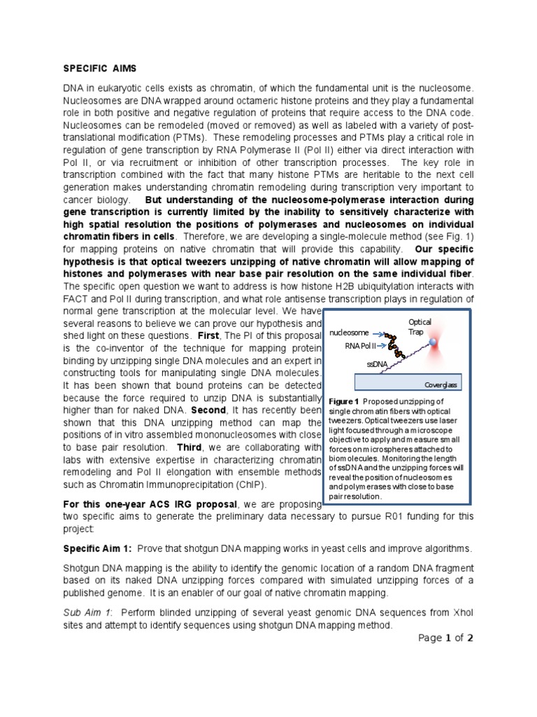 How to write specific aims picture