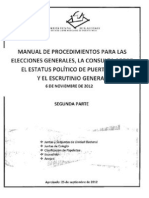 Manual de Procedimientos - Elec Gen Consulta Sobre Estatus y Escrutinio 6 Nov 2012 2