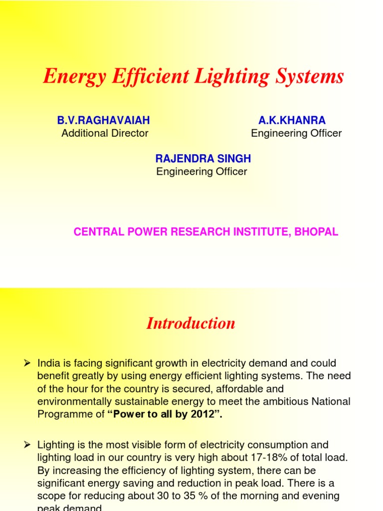 Energy Efficient Lighting Solutions in India | PDF | Compact ...