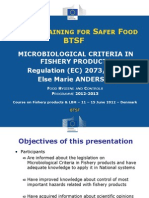 Microbiological Criteria Fishery Products