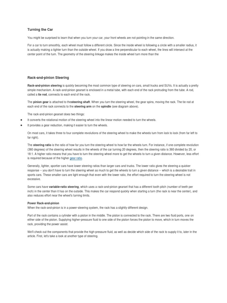 Steering system research paper picture