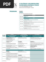 Programa II Coloquio Luso-Brasileiro, 2007