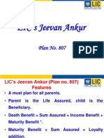 Jeevan Ankur Ppt-Eng - LIC - 9884635430 - Child Plan