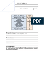 FICHA DE TRABAJO 3.1 iDENTIFICACIÓN DE PLÁSTICOS POR PESO SUPERIOR A 50 GR.