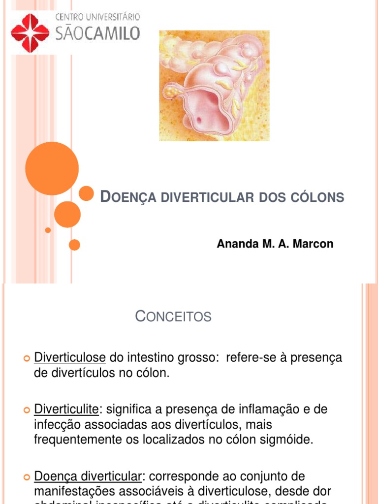 Doença Diverticular dos Cólons | PDF | Sangramento | Músculo