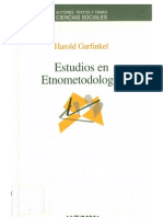 Garfinkel Harold Estudios en Etnometodologia