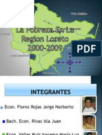 Pobreza en Loreto 2000 - 2009 - UNAP - ECONOMÍA