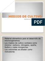 Medios de Cultivo