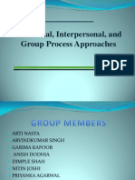 Individual, Interpersonal, and Group Process Approaches