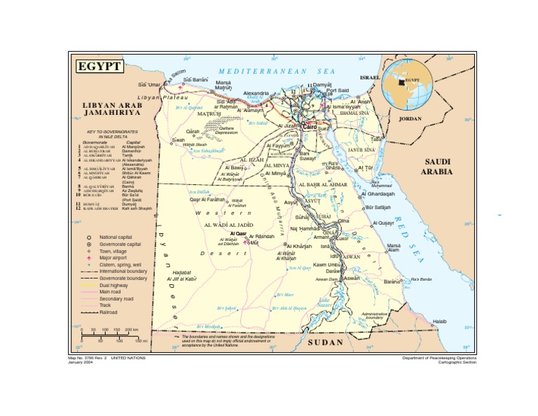 Map of Egypt's Geographic Features | PDF
