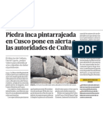 Muros Incas Cusco en Peligro