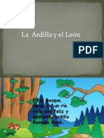 Ardilla y Leon Fábula