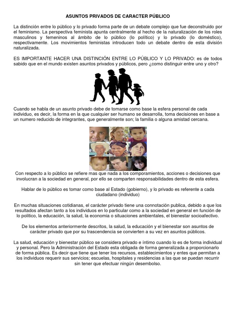 ASUNTOS PRIVADOS DE CARACTER PÚBLICO 3ER GRADO GPO A