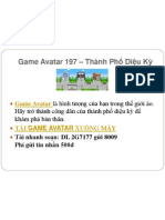 Tải Game Avatar miễn phí – Thành Phố Diệu Kỳ