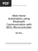 Web Home Automation Using Bluetooth Communication With 8051 Microcontroller