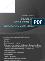 Plan de Desarrollo Nacional 2001-2006