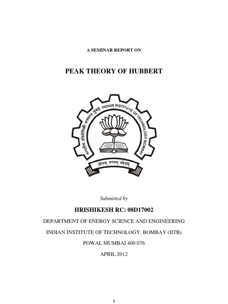 Hubbert's Peak Theory | PDF | Peak Oil | Petroleum