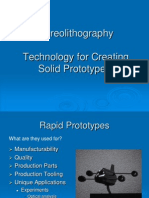 Stereolithography