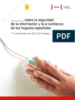 Estudio sobre la seguridad de la información y la e-confianza de los hogares españoles (1er cuatrimestre de 2012) 