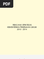 Download Rencana Strategis Kementerian Pekerjaan Umum tahun 2010-2014 by Oswar Mungkasa SN110765968 doc pdf