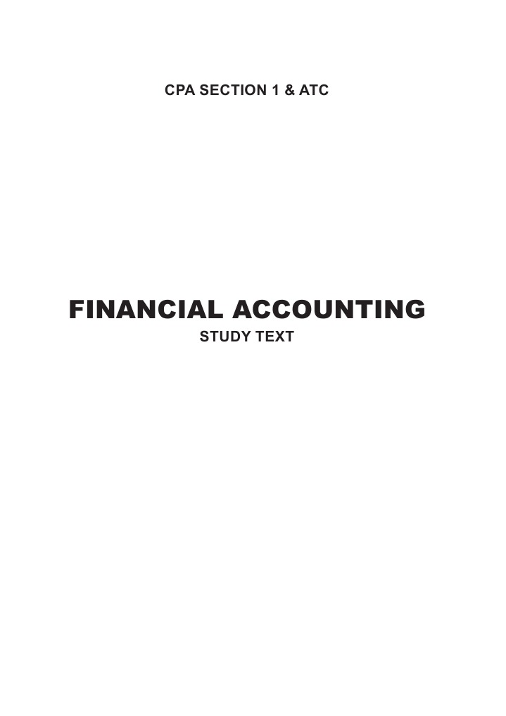 Financial Accounting | PDF | Debits And Credits | Bookkeeping