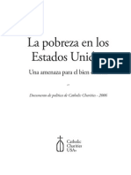 Policy Paper: La Pobresa en Los Estados Unidos Documento de Politica de Caridades Catholicas 2006