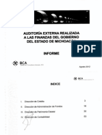 Informe Auditoria Externa a Las Finanzas Estatales