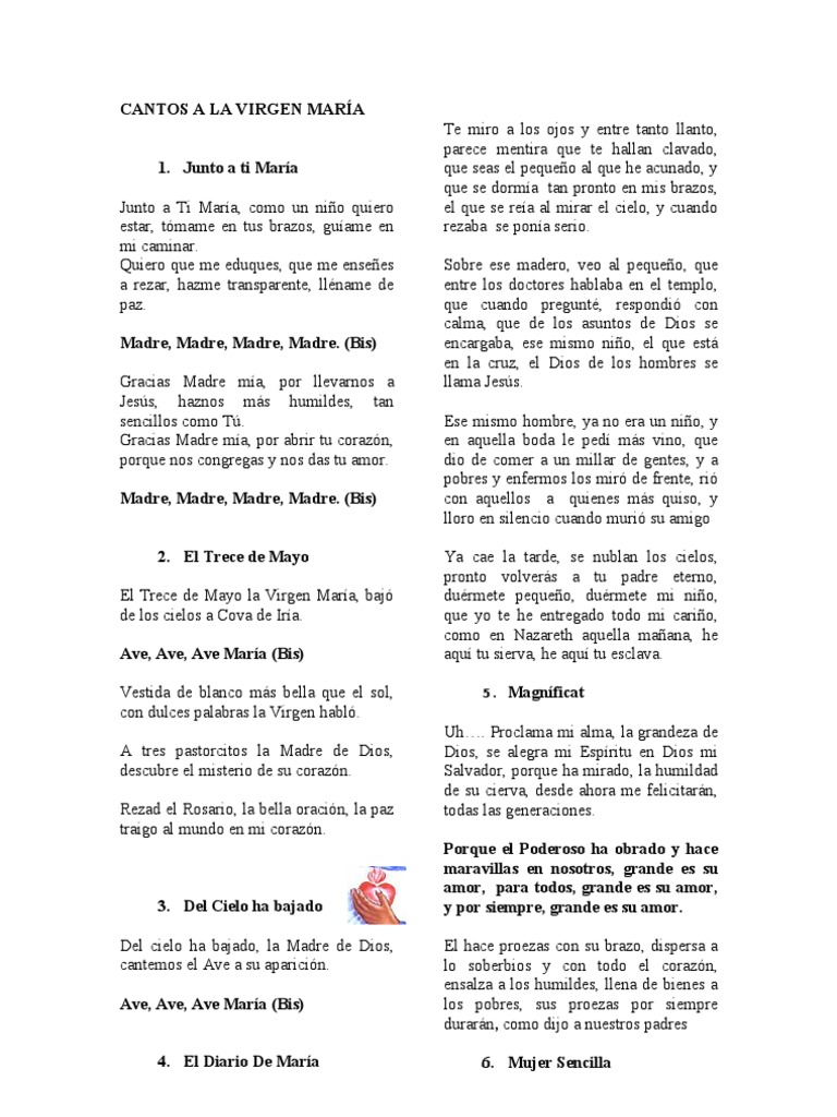 Cantos para la misa