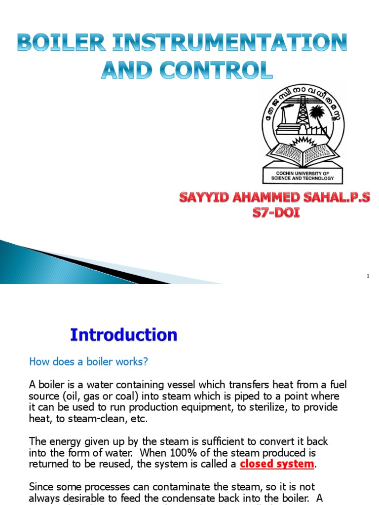 Boiler Instrumentation and Control Overview | PDF | Boiler | Combustion